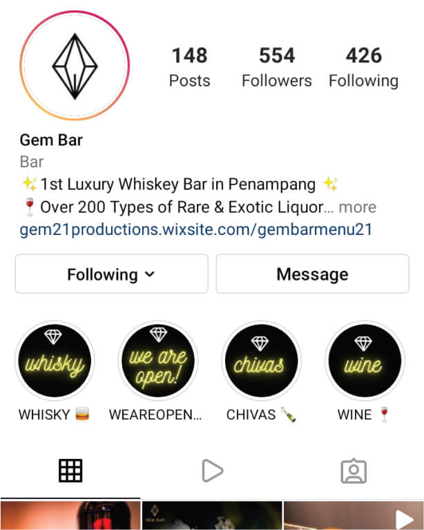 gem 21 productions digital marketing content social media music video production photography introduction gem bar kota kinabalu sabah